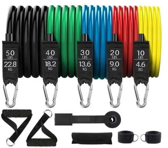 Pull Rope Fitness Exercises Resistance Bands Set