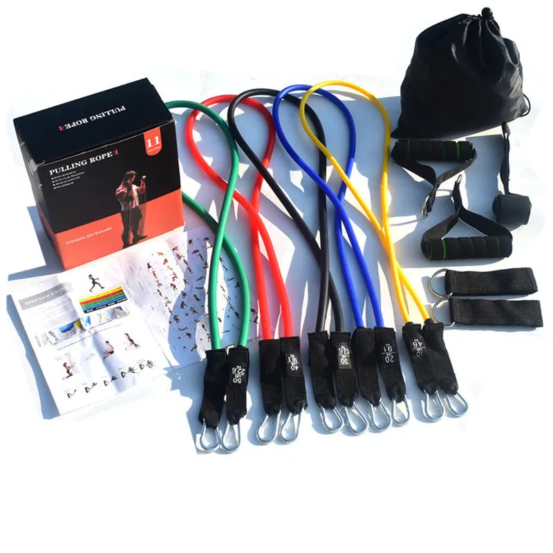 Pull Rope Fitness Exercises Resistance Bands Set