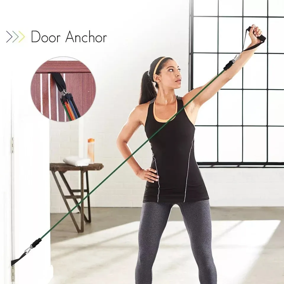 Pull Rope Fitness Exercises Resistance Bands Set