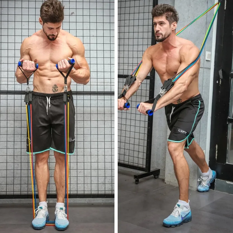 Pull Rope Fitness Exercises Resistance Bands Set