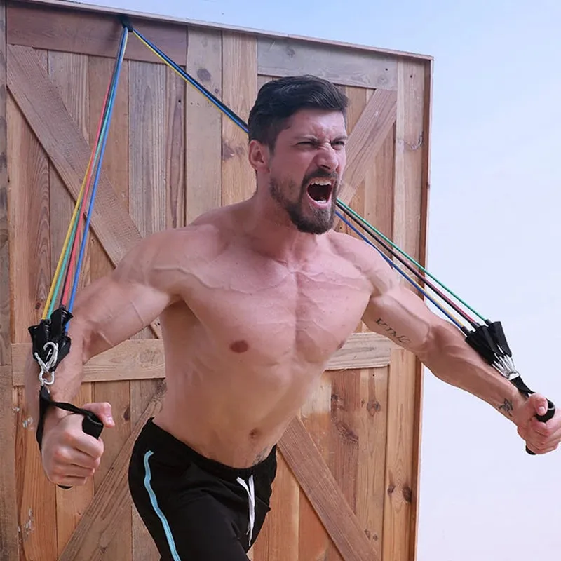 Pull Rope Fitness Exercises Resistance Bands Set
