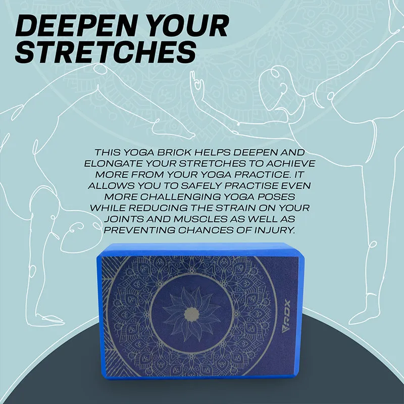 RDX D19 High Density EVA Foam Yoga Blocks Non-Slip Brick