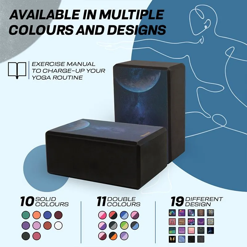RDX D8 High Density EVA Foam Yoga Blocks Non-Slip Brick