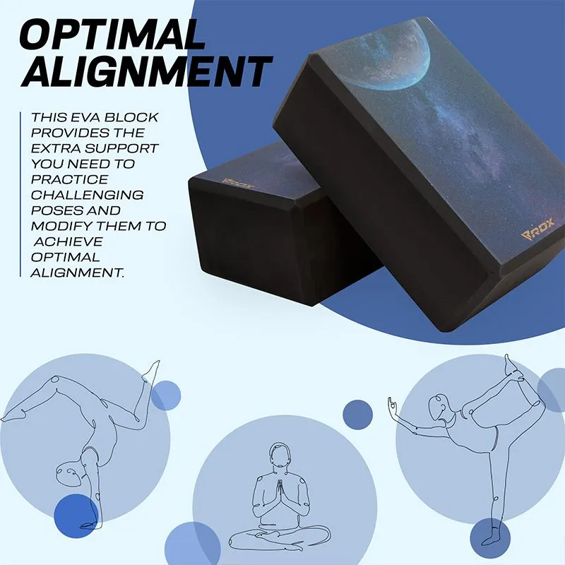RDX D8 High Density EVA Foam Yoga Blocks Non-Slip Brick
