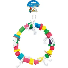 Rope Ring With Colourful Cubes 30cm