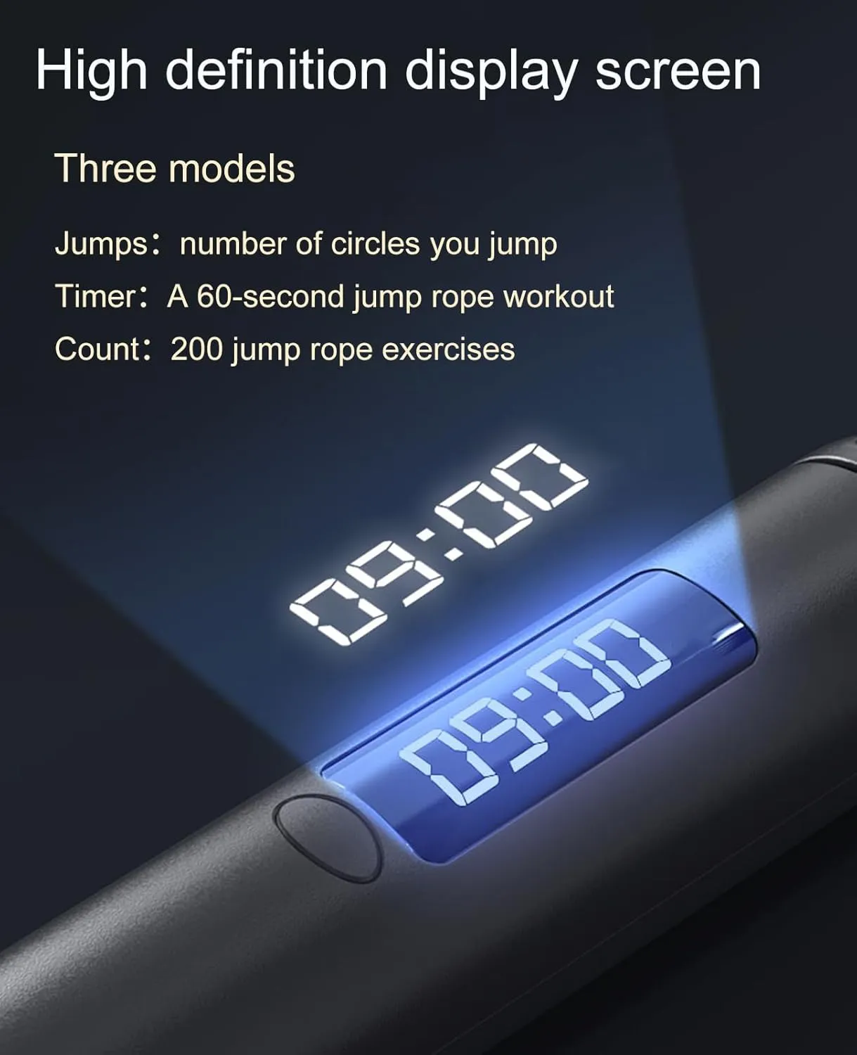 Smart Jump Rope with CounterTangle-Free Jump Rope for Fitness and Workout Adjustable