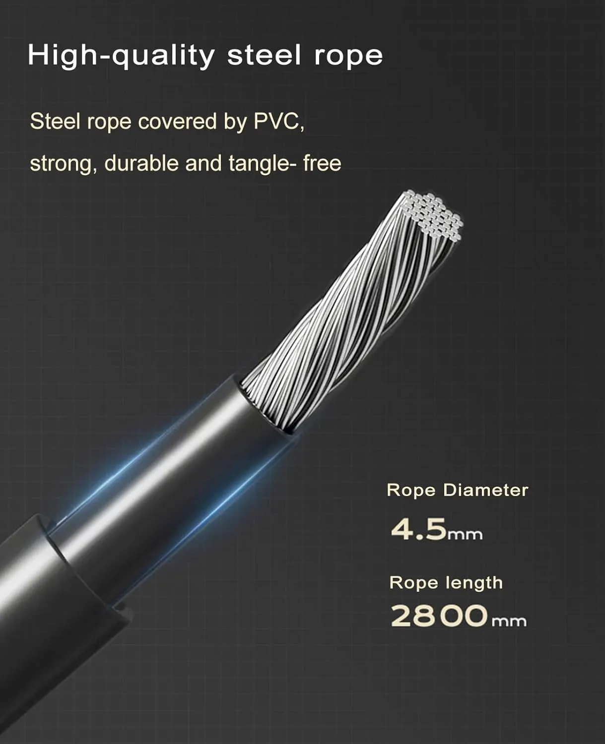 Smart Jump Rope with CounterTangle-Free Jump Rope for Fitness and Workout Adjustable