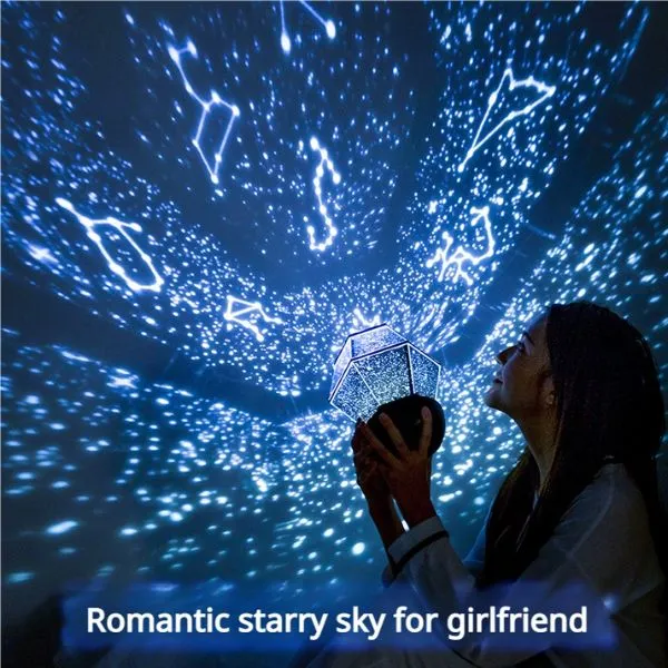 Star Projector, Galaxy Projector for Bedroom, Plug-in/Revolution/6 Light Effects/3 Levels Adjustable Brightness/3 Colour Temperatures LED Night Lights for Kids Room Adults Home Theater Party Decor
