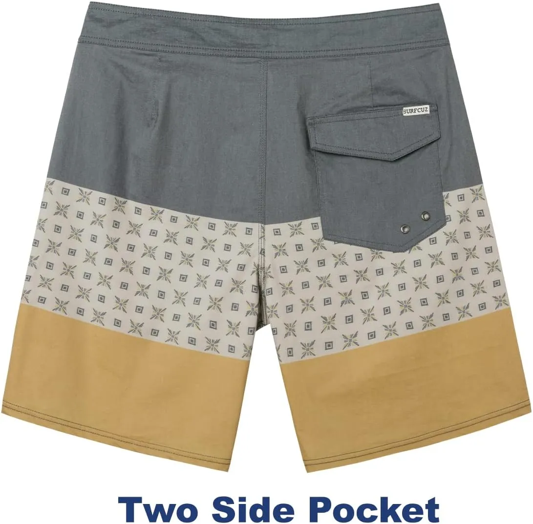 SURF CUZ Men's Vintage Cruzer Stretch Boardshort Chino Shorts