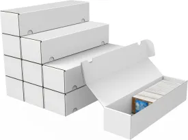 Trading Card Storage Box, 10-Pack 1100 Count Corrugated Cardboard Bulk Sports Storage Box for TCG/Magic/Mtg Basketball Cards, Collectible Trading Cards