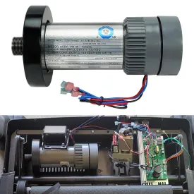 Treadmill DC Drive Motor with Flywheel, 2.80 HP 130V DC 1939W Replacement for NordicTrack & ProForm  Compatible with 314571, M-405565, 362190, 356334, 405618, 349568, C3364B4370M