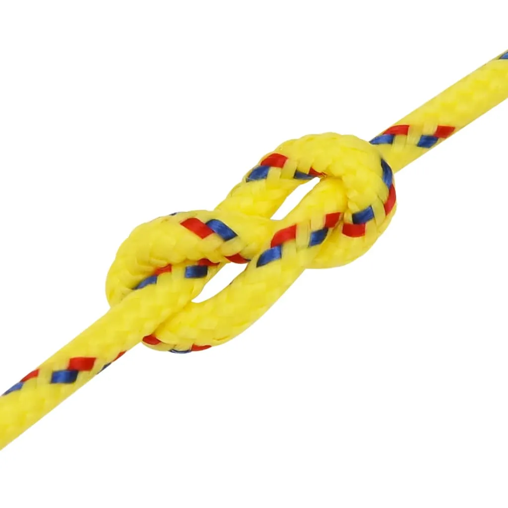 vidaXL Boat Rope Yellow 3 mm 100 m Polypropylene