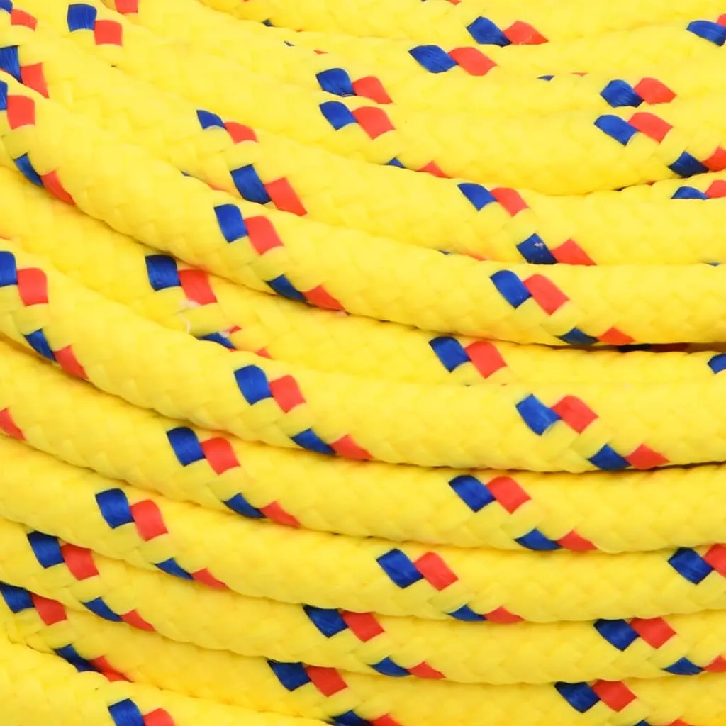 vidaXL Boat Rope Yellow 6 mm 250 m Polypropylene