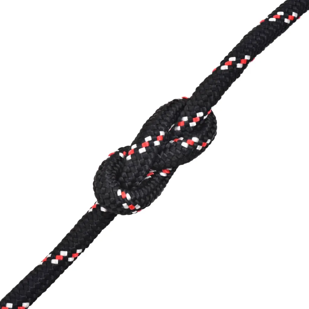 vidaXL Marine Rope Polypropylene 10 mm 250 m Black