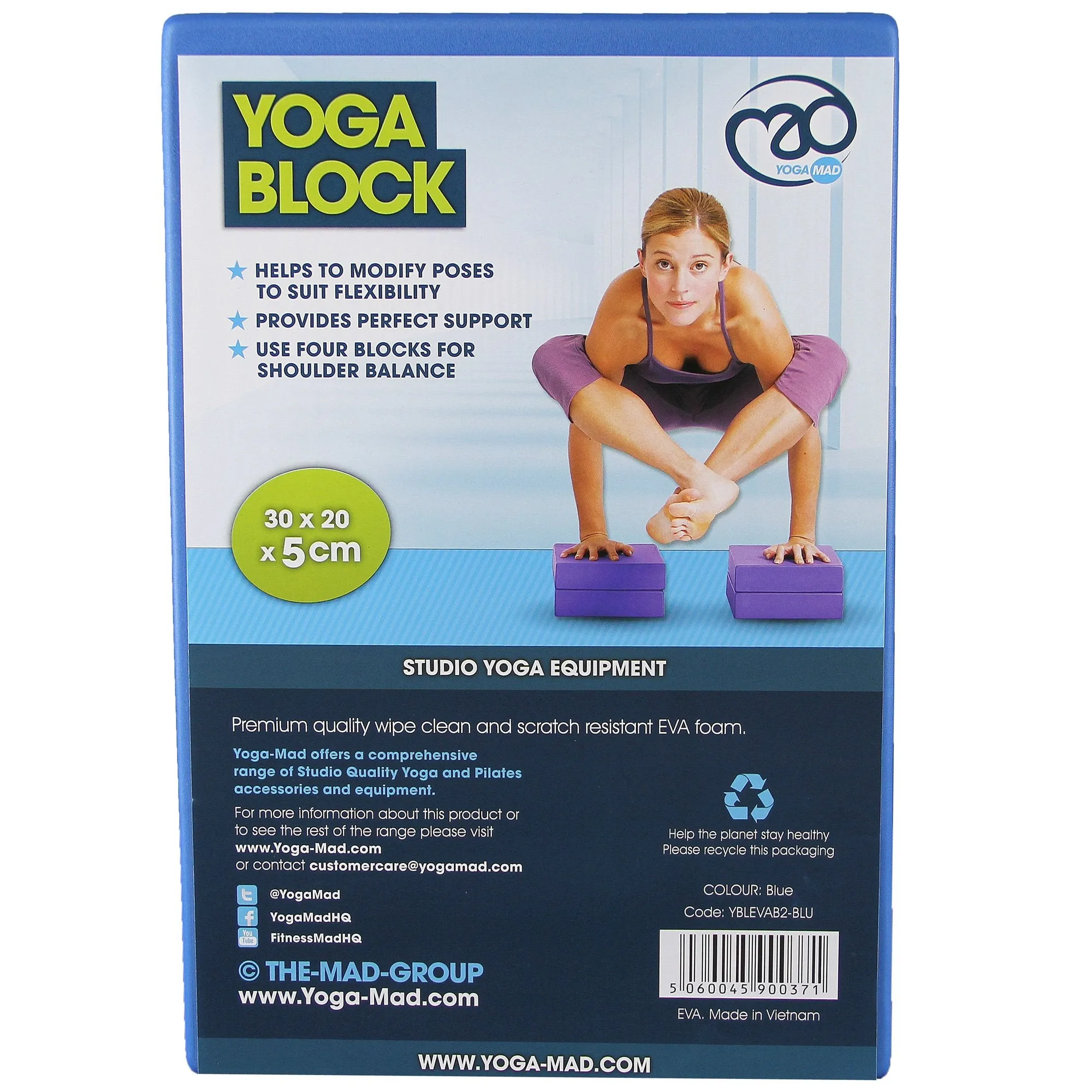 Yoga Mad Full Yoga Block